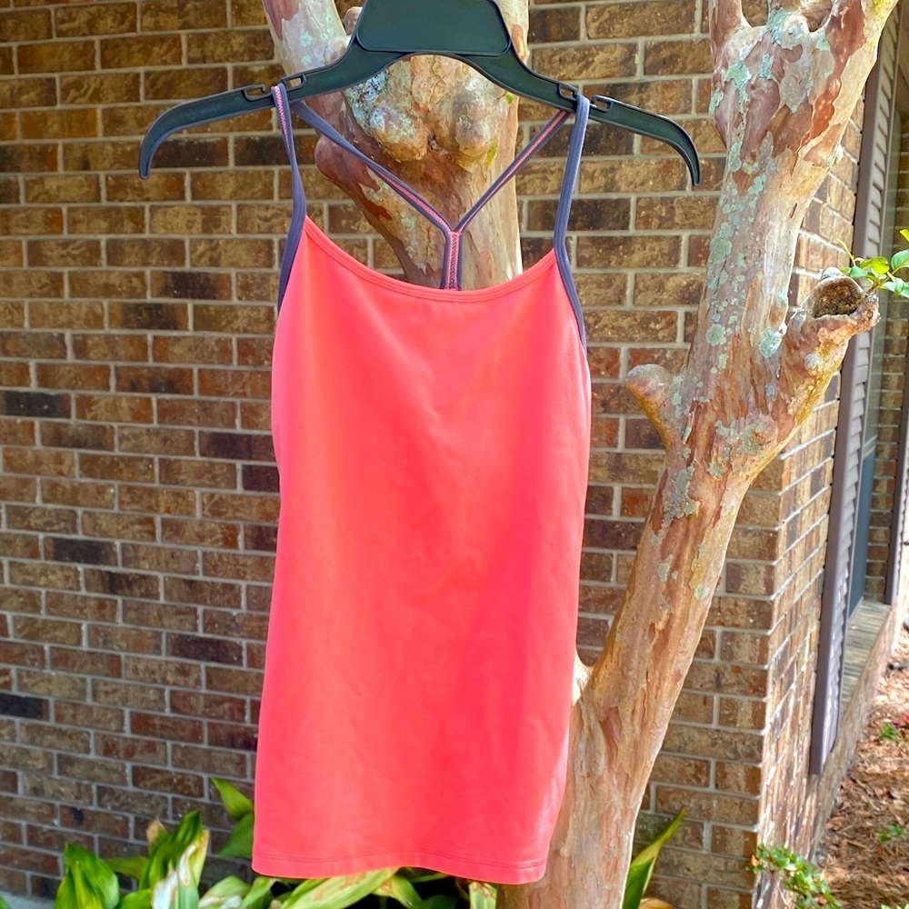 Coral Pink Strappy Tank Top lulu lemon 🍋 🍋